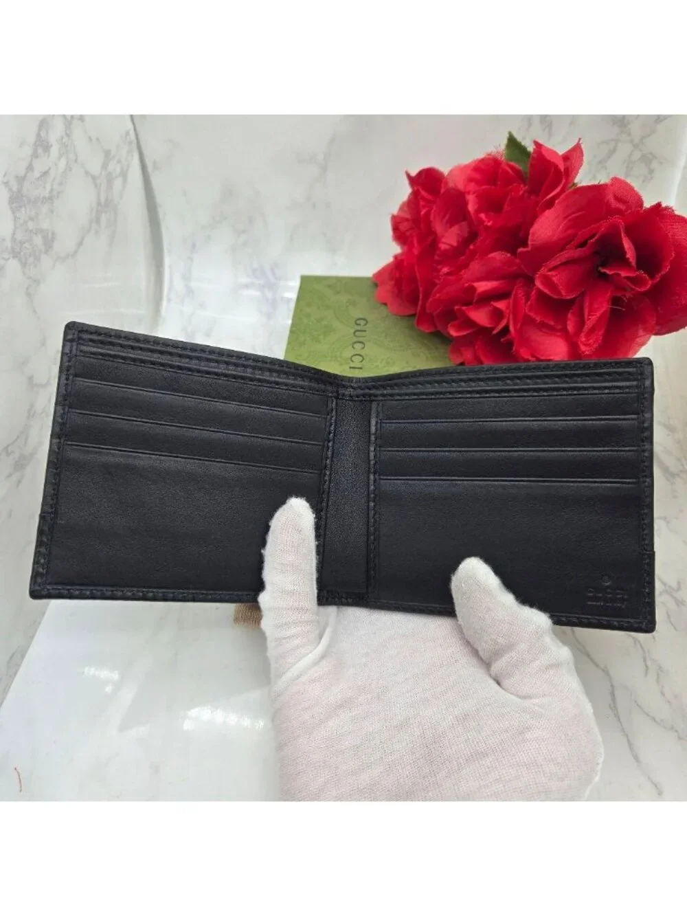 Gucci Billfold Folding Wallet Microshima GG